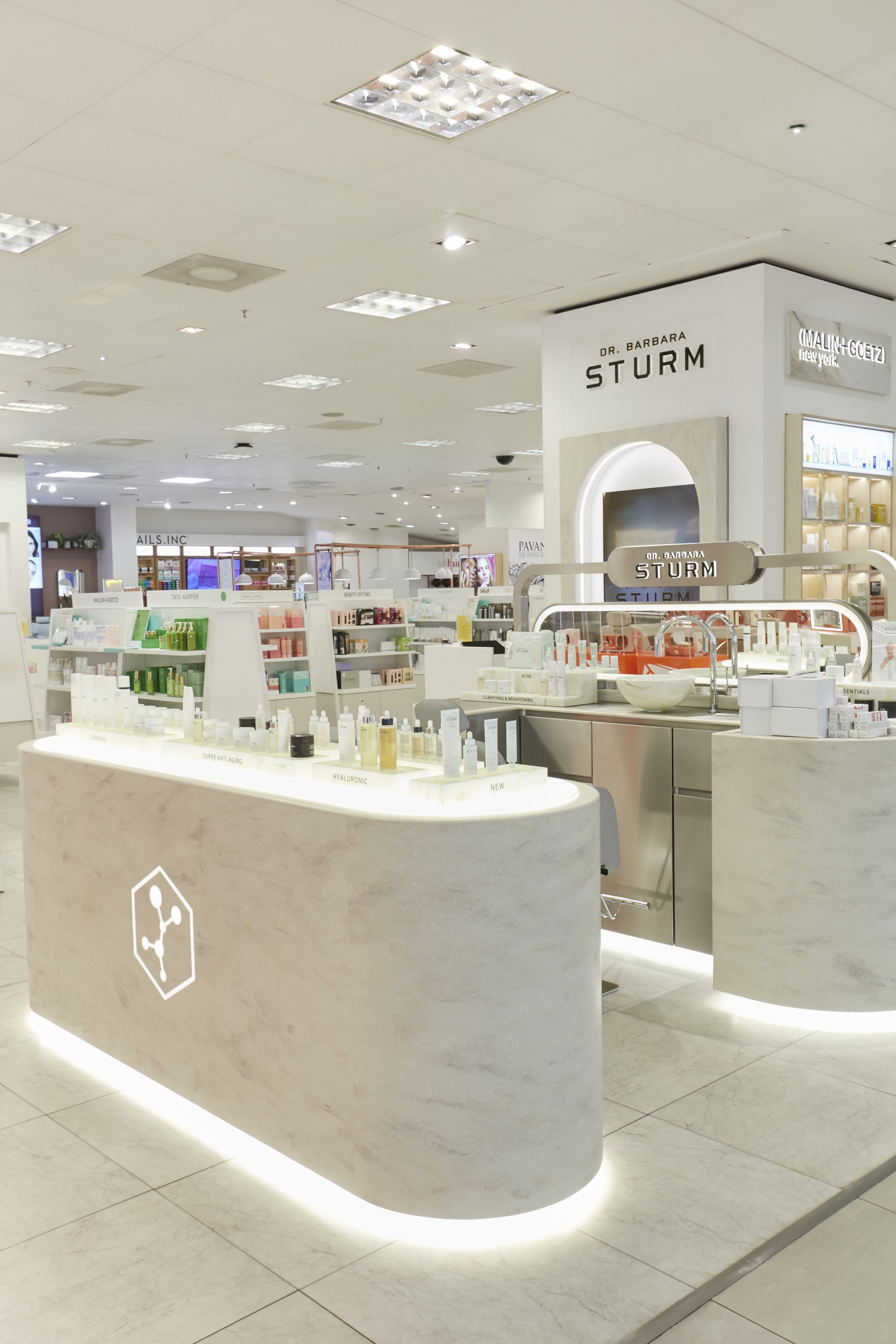 Dr. Barbara Sturm flagship counter design detail 3
