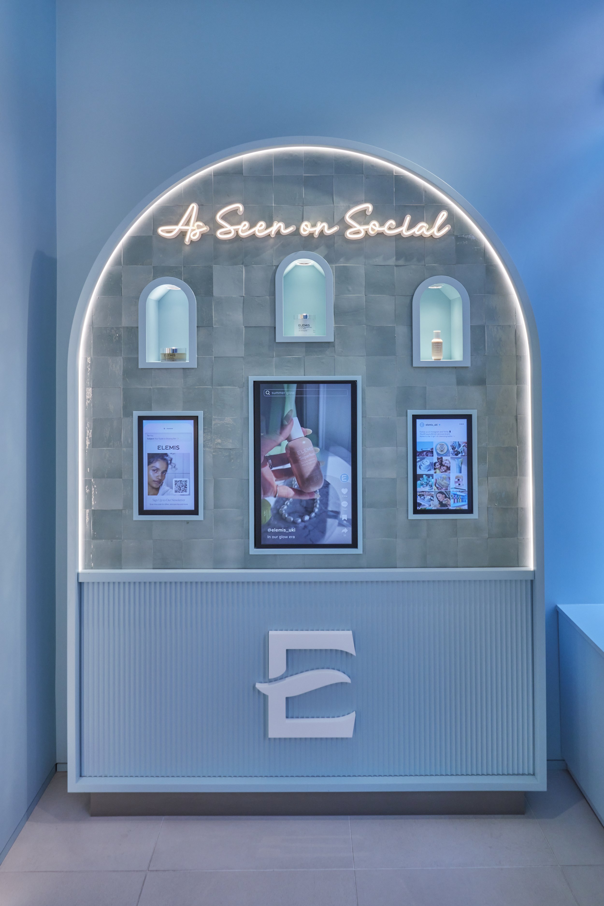Elemis concept store design detail 2