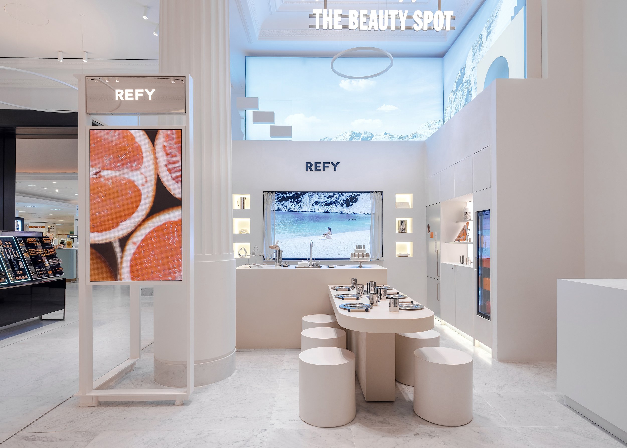REFY pop-up retail design in Selfridges, London