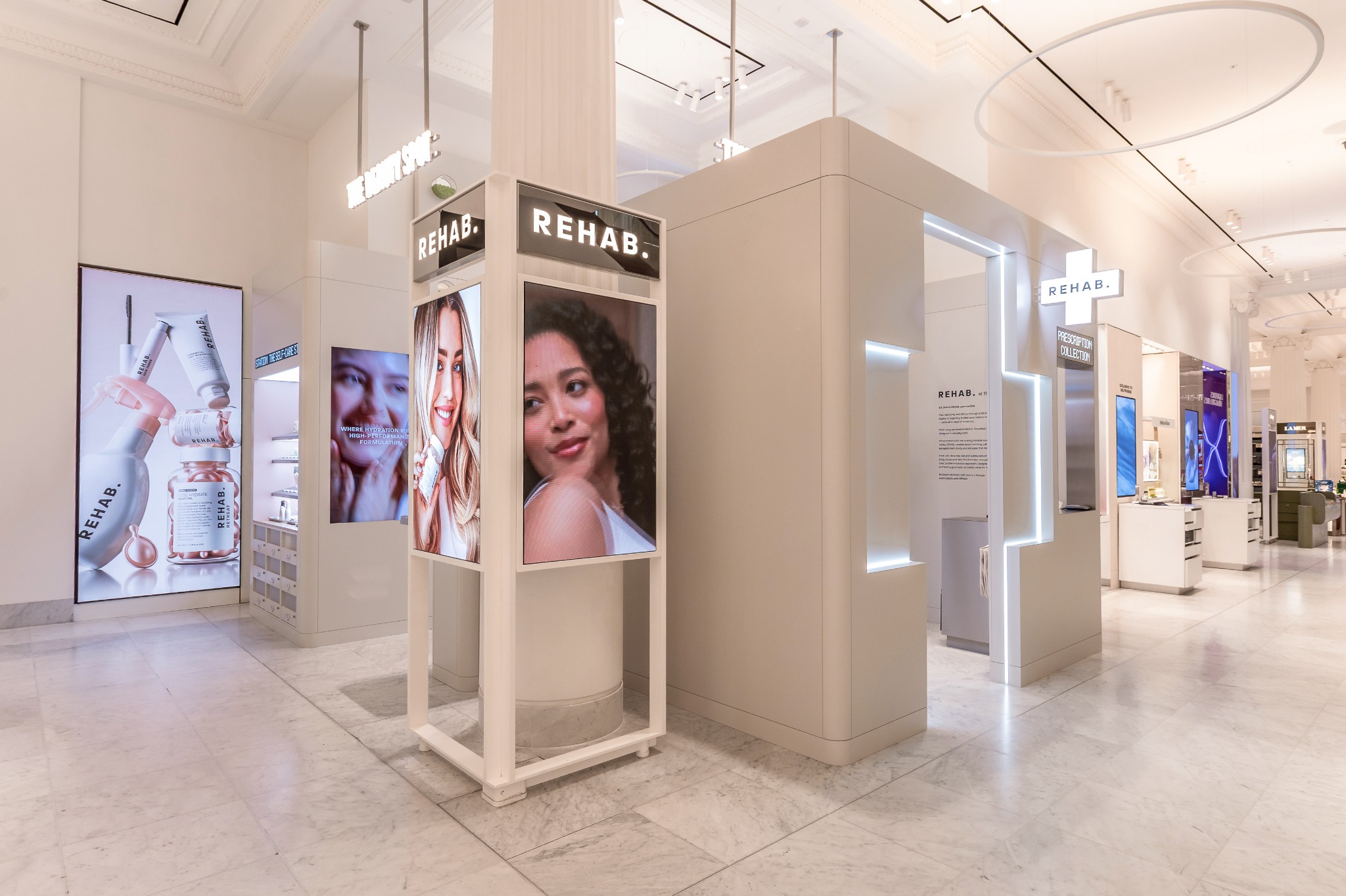 Rehab. Your Hair pop-up retail design in Selfridges, London